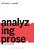 Analyzing Prose: Second Edition-.. - Imagem 1