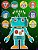Robots Sticker Album 2 For Boys: 100 Plus Pages For Permanent Sticker Collection, Activity Book For Boys - 8.5 By 11-.. - Imagem 1