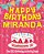 Happy Birthday Miranda - The Big Birthday Activity Book: Personalized Children's Activity Book-.. - Imagem 1