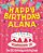 Happy Birthday Alana - The Big Birthday Activity Book: (Personalized Children's Activity Book)-.. - Imagem 1
