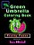 Green Umbrella Coloring Book For Kids: Volume 1: Fruity Faces (Black Background)-.. - Imagem 1