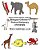 English-Chinese Mandarin Traditional Bilingual Children's Picture Dictionary Of Animals-.. - Imagem 1