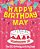 Happy Birthday May - The Big Birthday Activity Book: (Personalized Children's Activity Book)-.. - Imagem 1