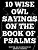 10 Wise Owl Sayings On The Book Of Psalms-.. - Imagem 1