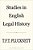Studies In English Legal History-.. - Imagem 1