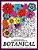 Botanical Nature And Animal Designs Stress Relieving Coloring Book For Adults: Florals And Animal Coloring Books For Grown-Ups-.. - Imagem 1