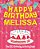 Happy Birthday Melissa - The Big Birthday Activity Book: Personalized Children's Activity Book-.. - Imagem 1