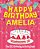 Happy Birthday Amelia - The Big Birthday Activity Book: (Personalized Children's Activity Book)-.. - Imagem 1