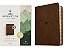 Nlt Life Application Study Bible, Third Edition, Large Print (Leatherlike, Rustic Brown Leaf, Indexed, Red Letter)-.. - Imagem 1