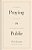 Praying In Public: A Guidebook For Prayer In Corporate Worship-.. - Imagem 1