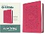 Premium Gift Bible Nlt (Leatherlike, Very Berry Pink Vines, Red Letter)-.. - Imagem 1