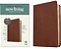 Nlt Thinline Center-Column Reference Bible, Filament Enabled (Leatherlike, Rustic Brown, Red Letter)-.. - Imagem 1