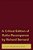 A Critical Edition Of Ruths Recompence By Richard Bernard-.. - Imagem 1