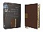 Niv, Thinline Reference Bible (Deep Study At A Portable Size), Leathersoft, Brown, Red Letter, Thumb Indexed, Comfort Print-.. - Imagem 1