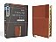 Niv, Thinline Reference Bible (Deep Study At A Portable Size), Large Print, Leathersoft, Brown, Red Letter, Thumb Indexed, Comfort Print-.. - Imagem 1