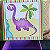 Caixa MDF roxa decorada com decoupage dinossauro - Imagem 1
