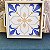 Bandeja MDF bege decorada com azulejo - Imagem 1