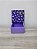 Caixa MDF lilás decorada com tecido floral roxo e aplique MDF de borboleta - Imagem 1