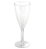 Taça Acrílica Salut Champagne 150ml Transparente Pacote 6un Prafesta - Imagem 1