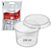 Kit Pote Redondo com Tampa 250ml Cristalcopo PP Pacote 25un - Imagem 1