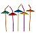 Canudo Decorativo Guarda-Chuva Flexível Strawplast Sortido Pacote 10un - Imagem 3