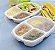 Bandeja 1150ml Branca 3 Divisões Galvanotek G-330 SF c/ 10un - Imagem 1