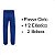 Uniforme Profissional CalÇa E Camisa Jaleco Brim Azul Royal - Imagem 6