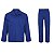 Uniforme Profissional CalÇa E Camisa Jaleco Brim Azul Royal - Imagem 1