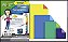 Bloco Ecocores Papel Que Se Dobra 4 Formatos 75g A4 48F Ridet - Imagem 1