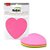 Bloco Smart Notes 70X70Mm Love Coracao Colorido Neon Brw - Imagem 1