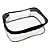 Estojo Box Colors Pvc Cristal Preto Polibras - Imagem 1
