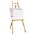 Cavalete com Quadro Infantil Branco Mad Pinus Nat 7003 Souza - Imagem 1