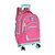 Mochila c/ Rodas Mc47707bb-pk Barbie Pink Ziper Verde Luxcel - Imagem 1
