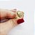 Anel  banhado a ouro 18k Cod 2002 - Imagem 2