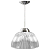 Luminária Pendente prismática 12 polegadas incolor injetado luxo E-27. - Imagem 1