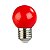 Lâmpada led bolinha G45 3w decorativa vermelha E27 127v Galaxy. - Imagem 1