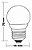 Lâmpada led bolinha G45 3w decorativa vermelha E27 127v Galaxy. - Imagem 2