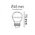 Lâmpada led bolinha G45 3w decorativa rosa E27 127v Galaxy. - Imagem 3