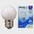 Lâmpada led bolinha G45 3w decorativa branco quente E27 127v Galaxy. - Imagem 3