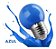 Lâmpada led bolinha G45 1,5w decorativa azul E27 220v Galaxy. - Imagem 2
