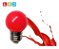 Lâmpada led bolinha G45 1,5w decorativa vermelha E27 220v Galaxy. - Imagem 3