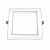 Plafon Superled Embutir 24W bivolt 4000K Quadrado 30cm x 30cm. - Imagem 1