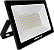 Refletor Superled Projetor Slim 50W Preto 3000K bivolt. - Imagem 1