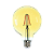 Lâmpada Filamento Superled Globo G80 4W bivolt 2400K IP66. - Imagem 1
