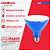 Lâmpada Superled PAR38 16W bivolt 30º Azul IP66. - Imagem 5