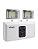 Luminária de emergência 20W 2 faróis led 2400lm 6500k branco frio bivolt. - Imagem 1