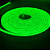 Fita LED Neon 12W/M 60W 12V 5 metros externo IP65 Verde. - Imagem 2