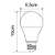 Lâmpada Led Bulbo A55 4,8W 6500K E27 Bivolt 1002R - Galaxy Led. - Imagem 2