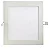 Luminária Plafon LED 25W Quadrado 30cm x 30cm Embutir 3000K bivolt. - Imagem 1