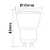 Lâmpada LED mini-dicróica MR11 4W GU10 bivolt Branco Frio 6500K. - Imagem 3